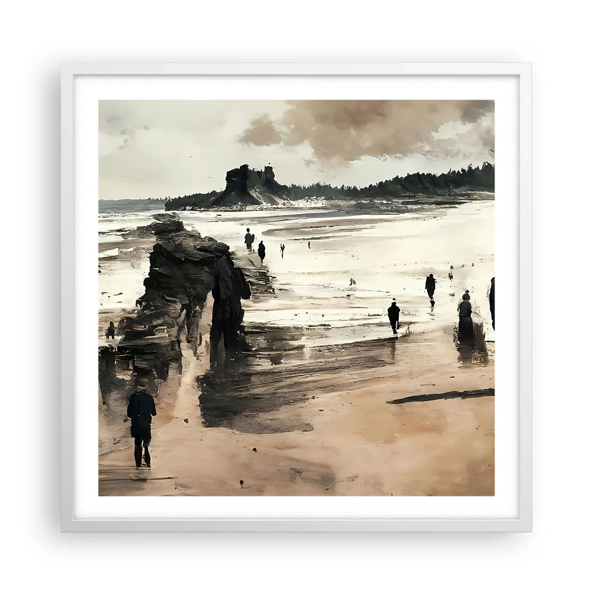 Pôster em moldura branca - Convocados - 60x60 cm