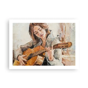 Pôster - Concerto de violão e coração de rapariga - 70x50 cm