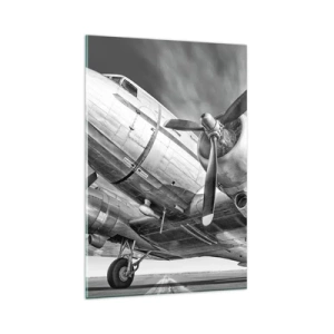 Quadro em vidro - Sempre pronto a voar - 80x120 cm