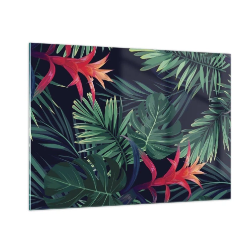 Quadro em vidro - Queimar em verde - 100x70 cm