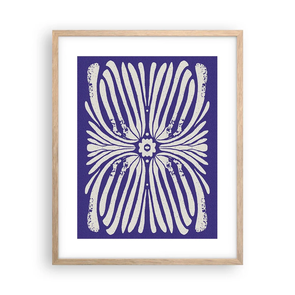 Pôster com moldura de carvalho claro - Inspirações étnicas - 40x50 cm