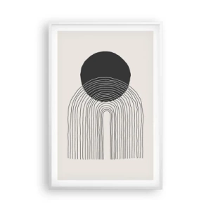 Pôster em moldura branca - Tremores e confiança - 61x91 cm