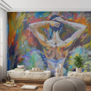 Papel de Parede Premium Sand - Pode ser qualquer coisa - Bailarina, Dança, Balé - 350x256 cm