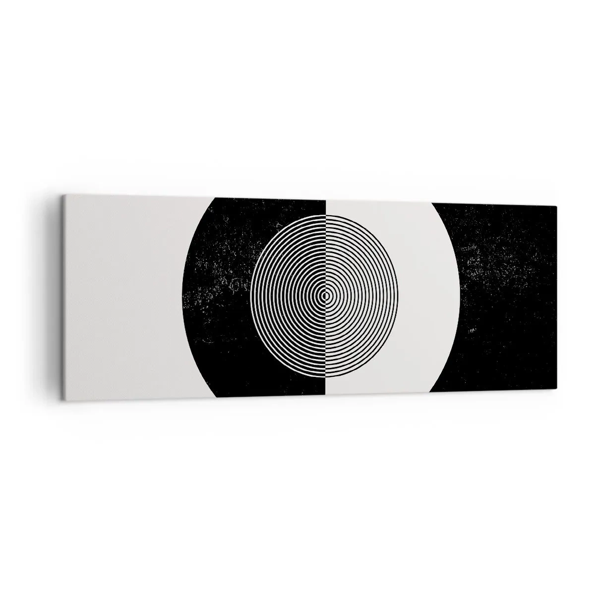 Quadro em tela - Harmonia a preto e branco - 140x50 cm