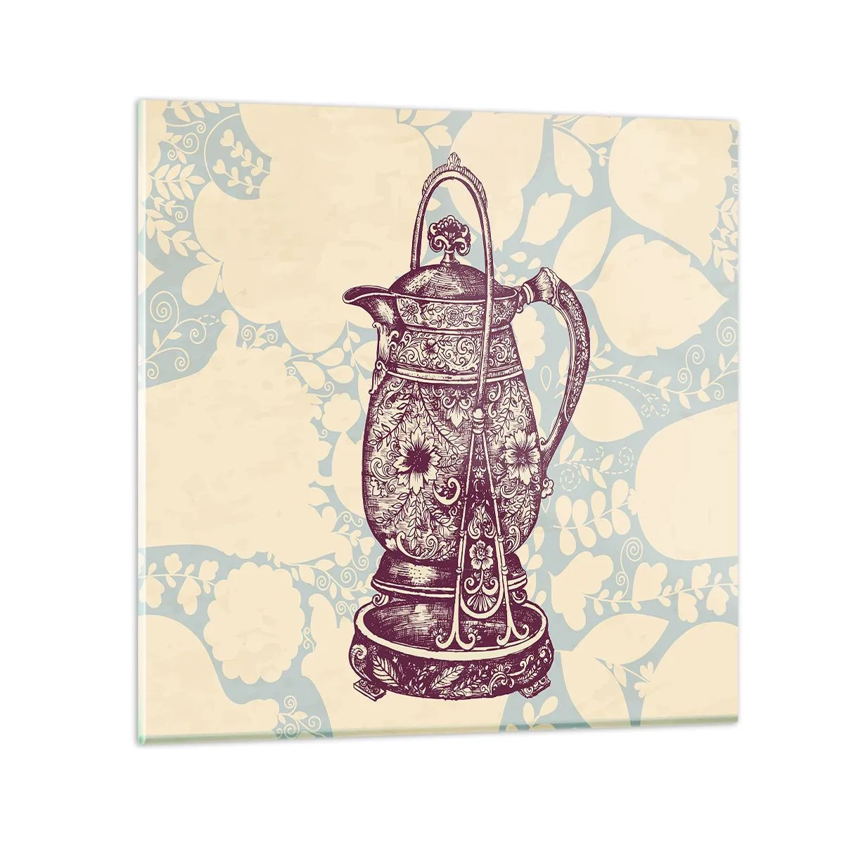 Quadro em vidro - A beleza da vida cotidiana - 40x40 cm