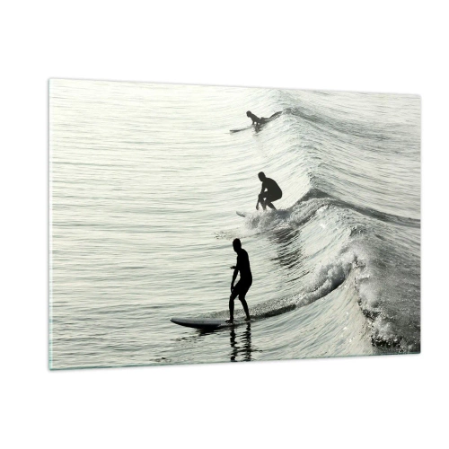 Quadro em vidro - Para conhecer a onda - 120x80 cm