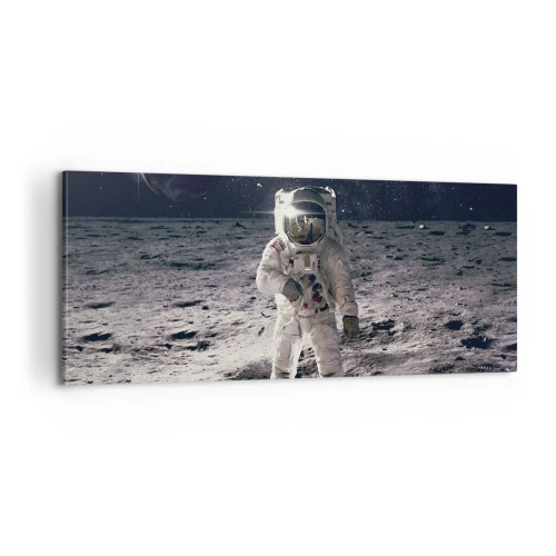 Quadro em tela - Saudações da Lua - 100x40 cm