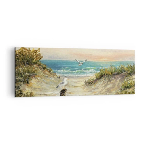 Quadro em tela - Refúgio sem vento - 140x50 cm