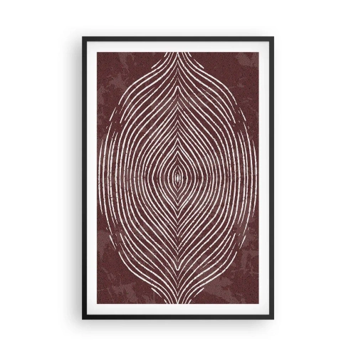 Pôster com moldura preta - O espaço fala - 61x91 cm