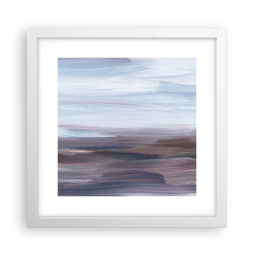 Pôster em moldura branca - Elementos: água - 30x30 cm