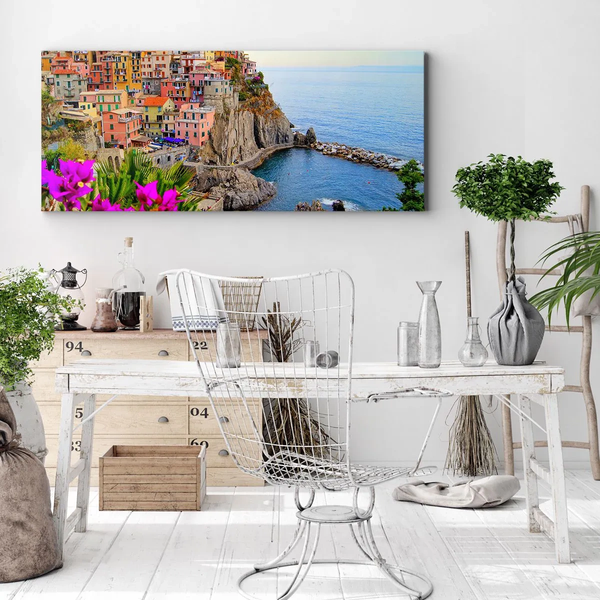 Quadro em tela - A cidade que sorri - 100x40 cm