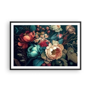 Pôster com moldura preta - Charme do século 19 - 91x61 cm