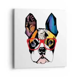 Quadro em tela - Intelectual - 40x40 cm