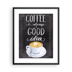 Pôster com moldura preta - Claro! - 40x50 cm