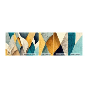 Amostra de papel de parede autocolante Deluxe Sticker - Ritmo e onda - Abstração, Pedaço, Esgotado - 100x30 cm