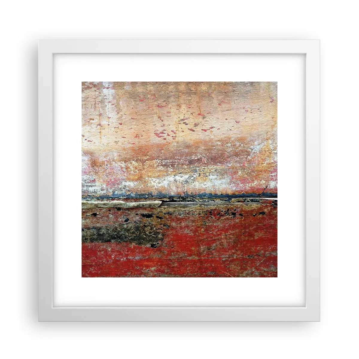 Pôster em moldura branca - Talvez seja o mar - 30x30 cm