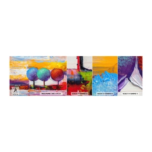 Amostra de Papel de Parede Standard Eco - Pódio da natureza - Paisagem, Árvores, Pedaço - 100x30 cm