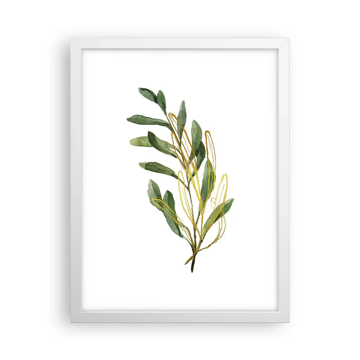 Pôster em moldura branca - Tudo que é bom - 30x40 cm