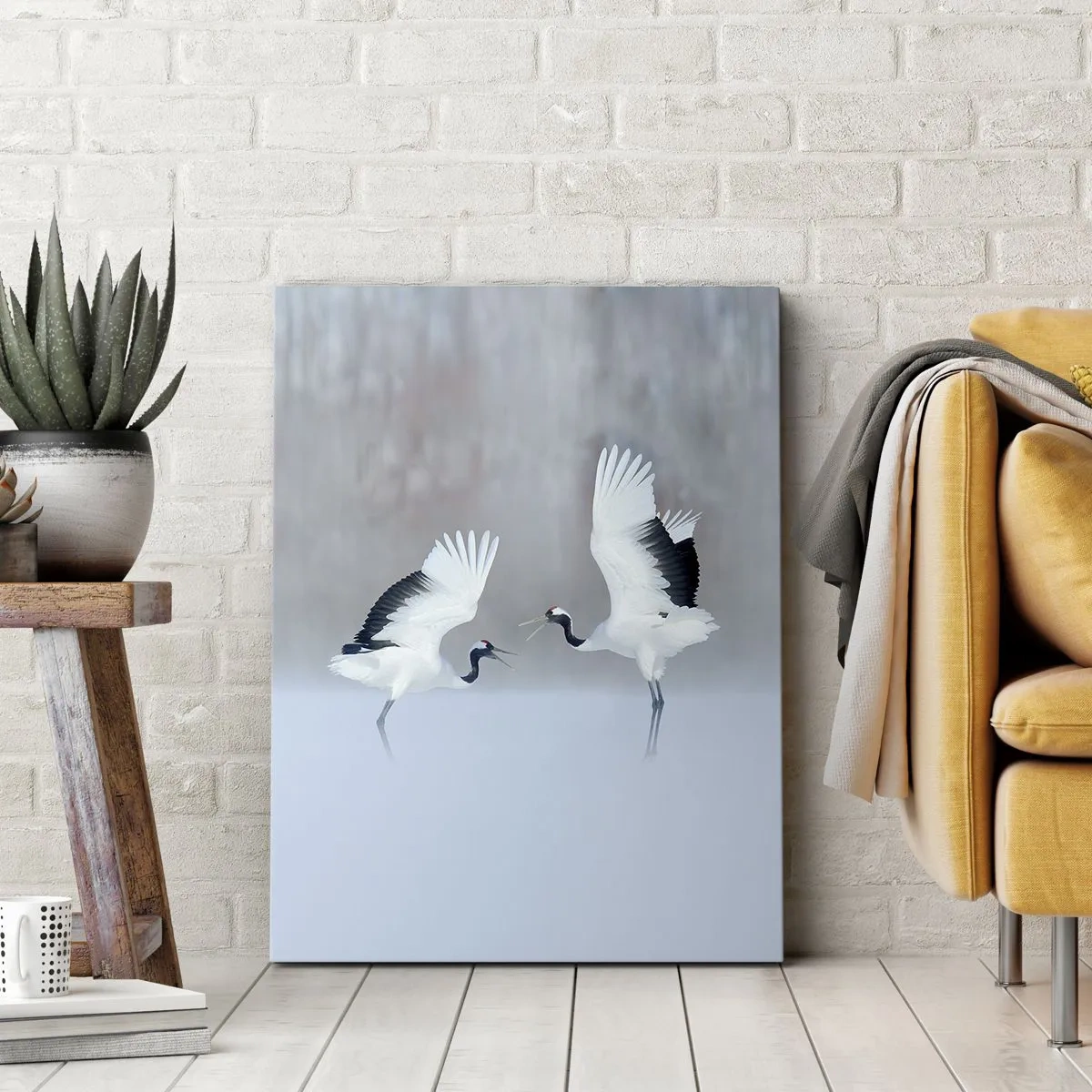 Quadro em tela - Dança no nevoeiro - 70x100 cm