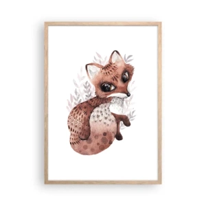 Pôster com moldura de carvalho claro - Como não amar - 50x70 cm