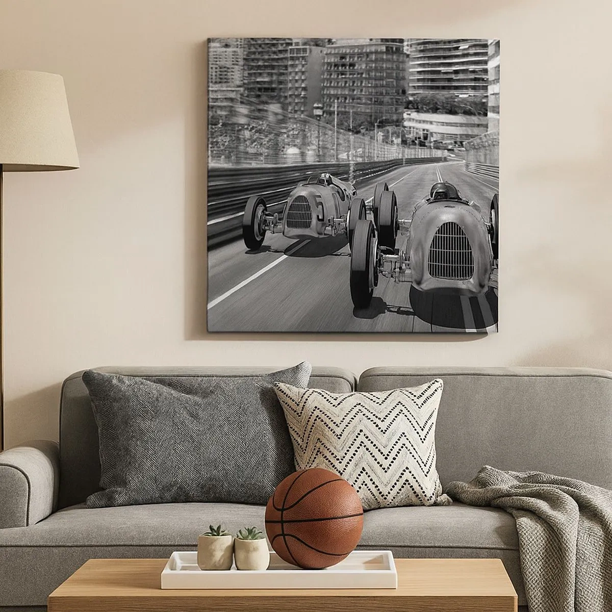 Quadro em tela - Era uma vez em Monte Carlo - 30x30 cm