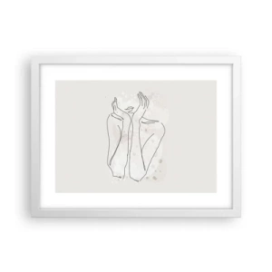 Pôster em moldura branca - Momento de sonho - 40x30 cm