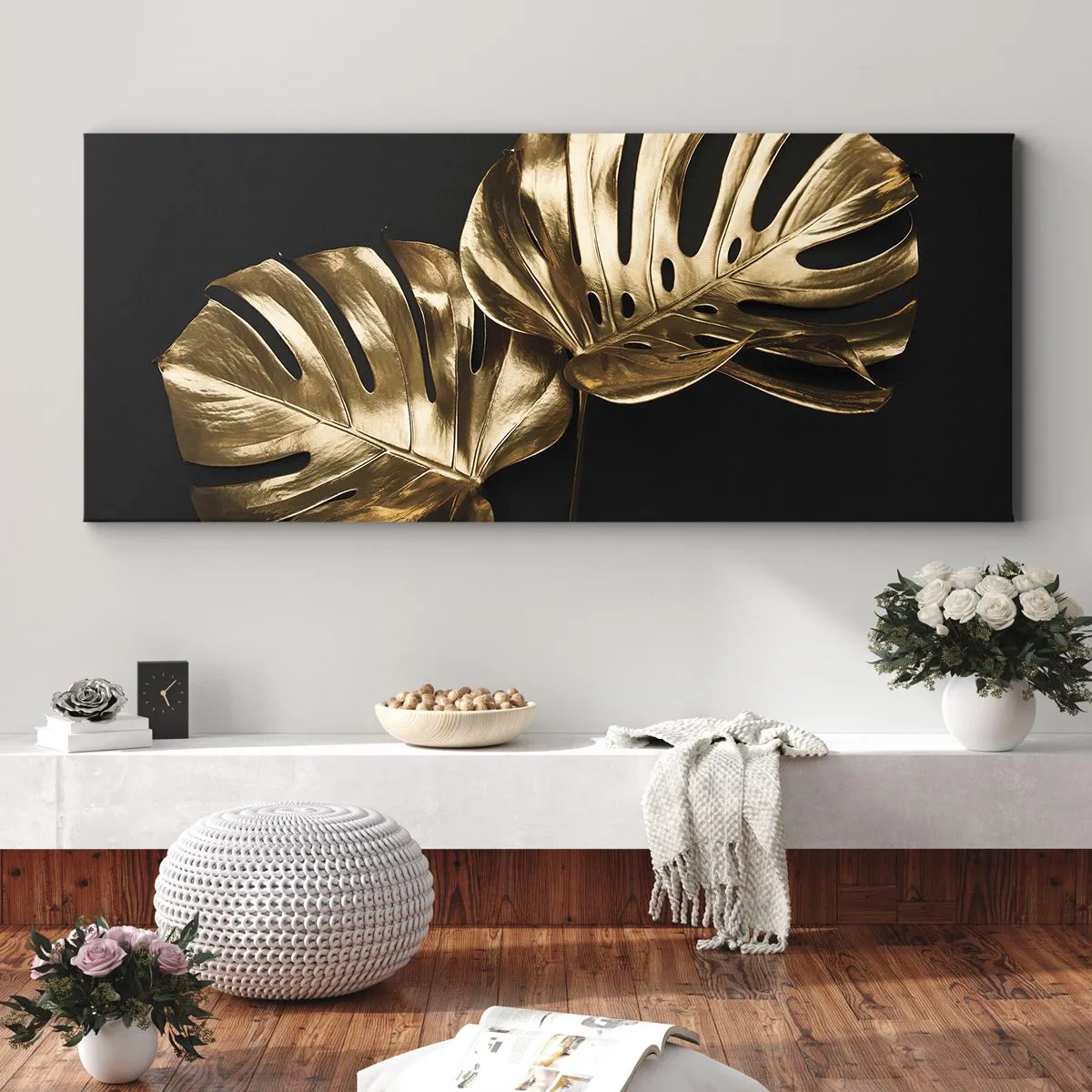 Quadro em tela - Tesouros da natureza - 100x40 cm