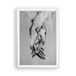 Pôster em moldura branca - Início... - 70x100 cm