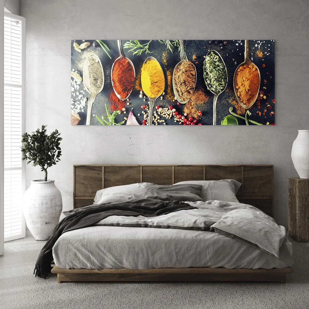 Quadro em vidro - Magia culinária - 100x40 cm