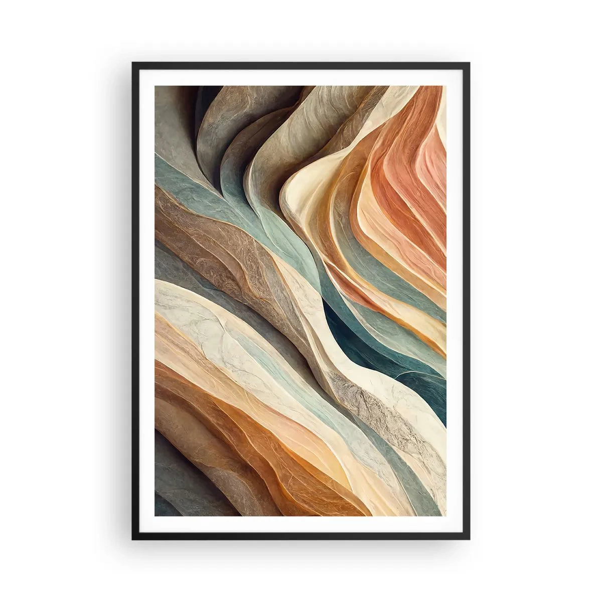 Pôster com moldura preta - O momento antes da mudança - 70x100 cm