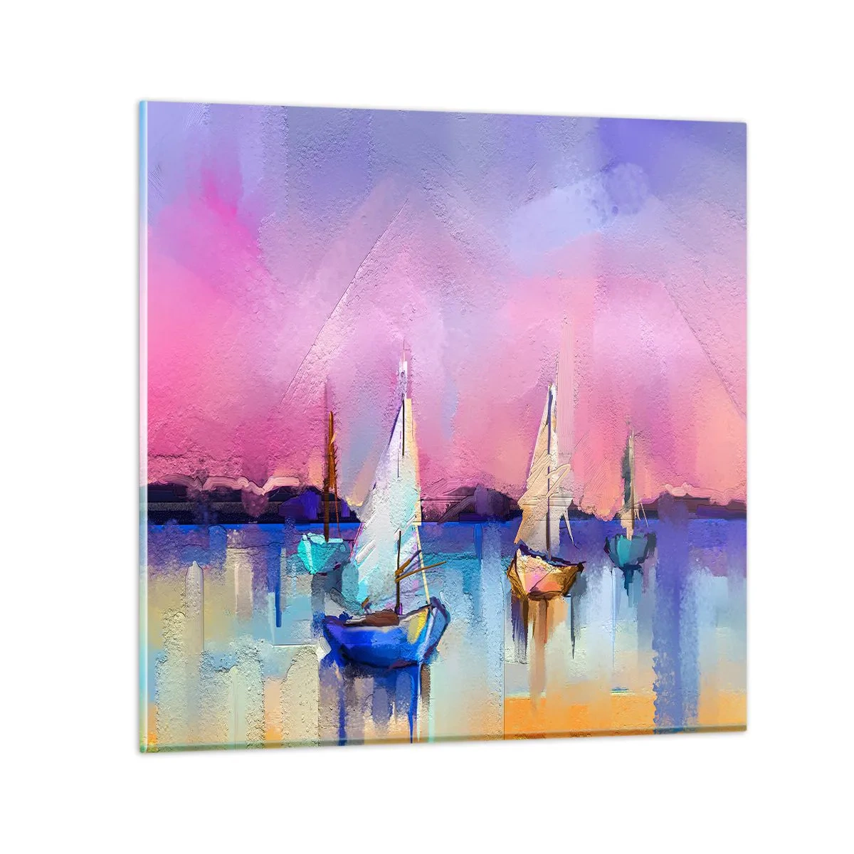Quadro em vidro - Direção: águas largas - 30x30 cm
