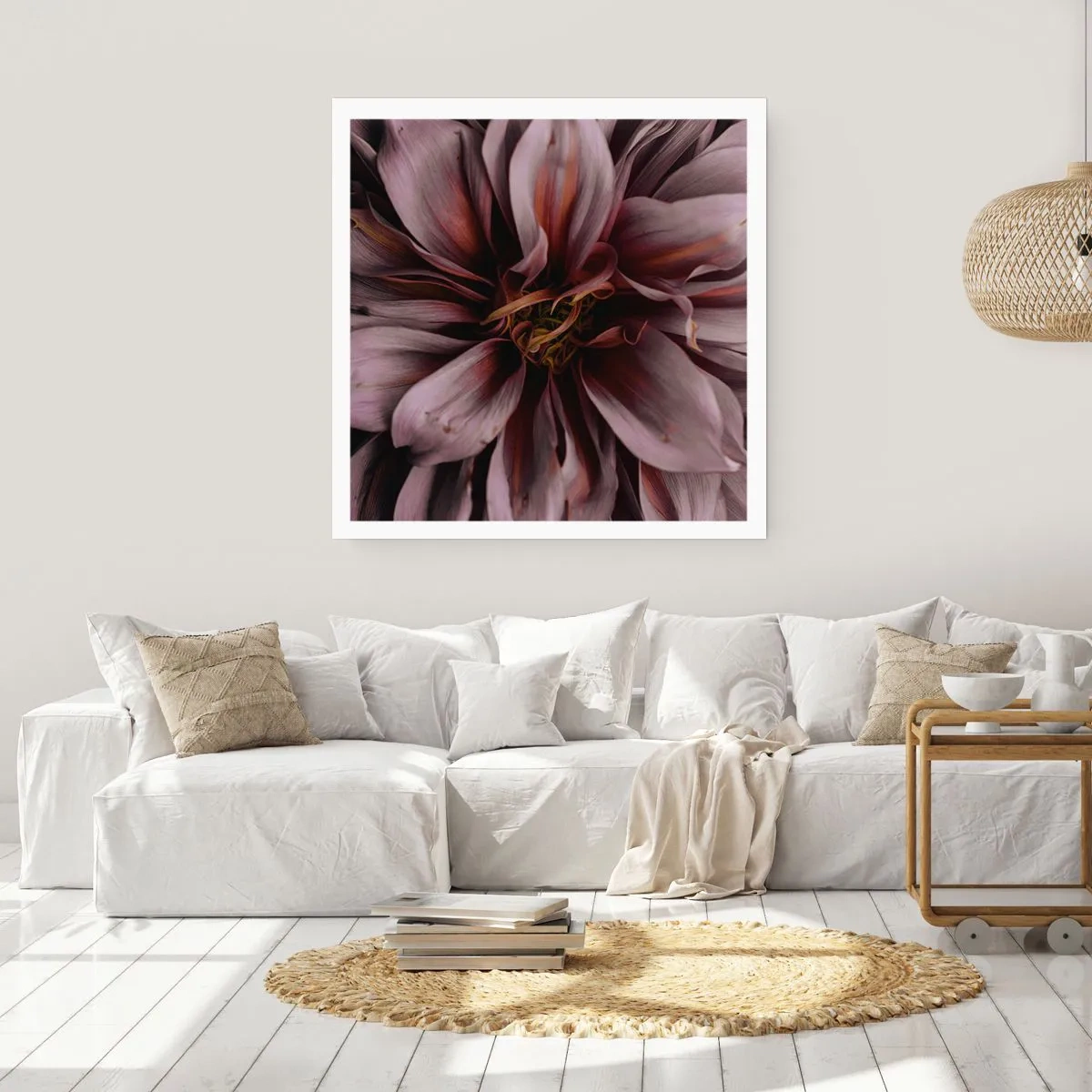 Pôster - Coração de flor - 50x50 cm