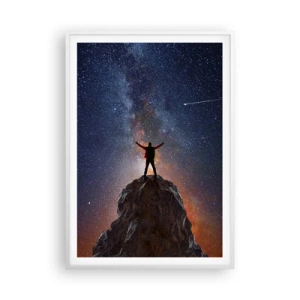 Pôster em moldura branca - A força está comigo! - 70x100 cm