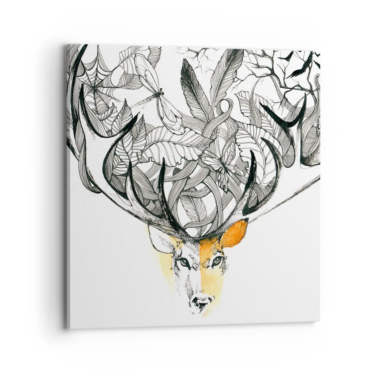 Quadro em tela - Chifres da abundância - 70x70 cm