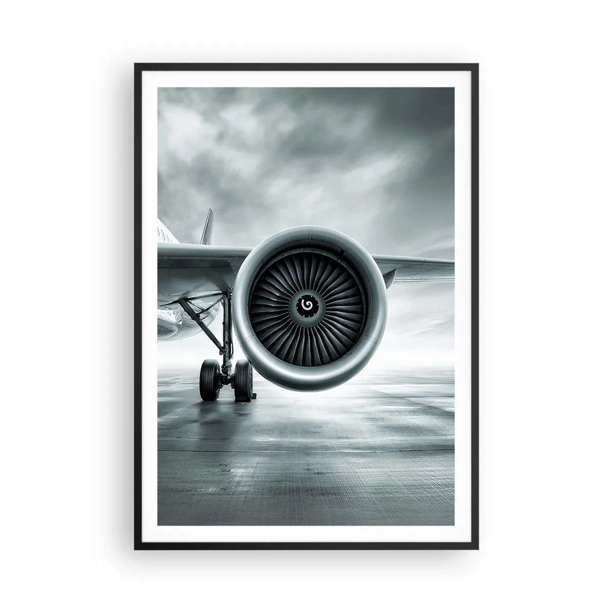 Pôster com moldura preta - Há poder! - 70x100 cm