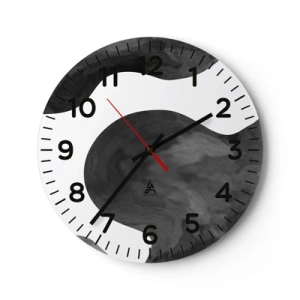 Relógio de parede - Relógio em vidro - Via Láctea - 40x40 cm