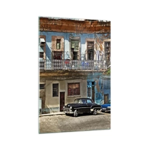 Quadro em vidro - Vibrações de Havana - 70x100 cm