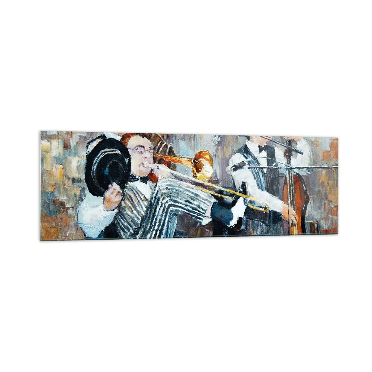 Quadro em vidro - Todo aquele jazz - 160x50 cm