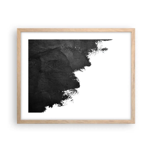 Pôster com moldura de carvalho claro - Elementos: terra - 50x40 cm