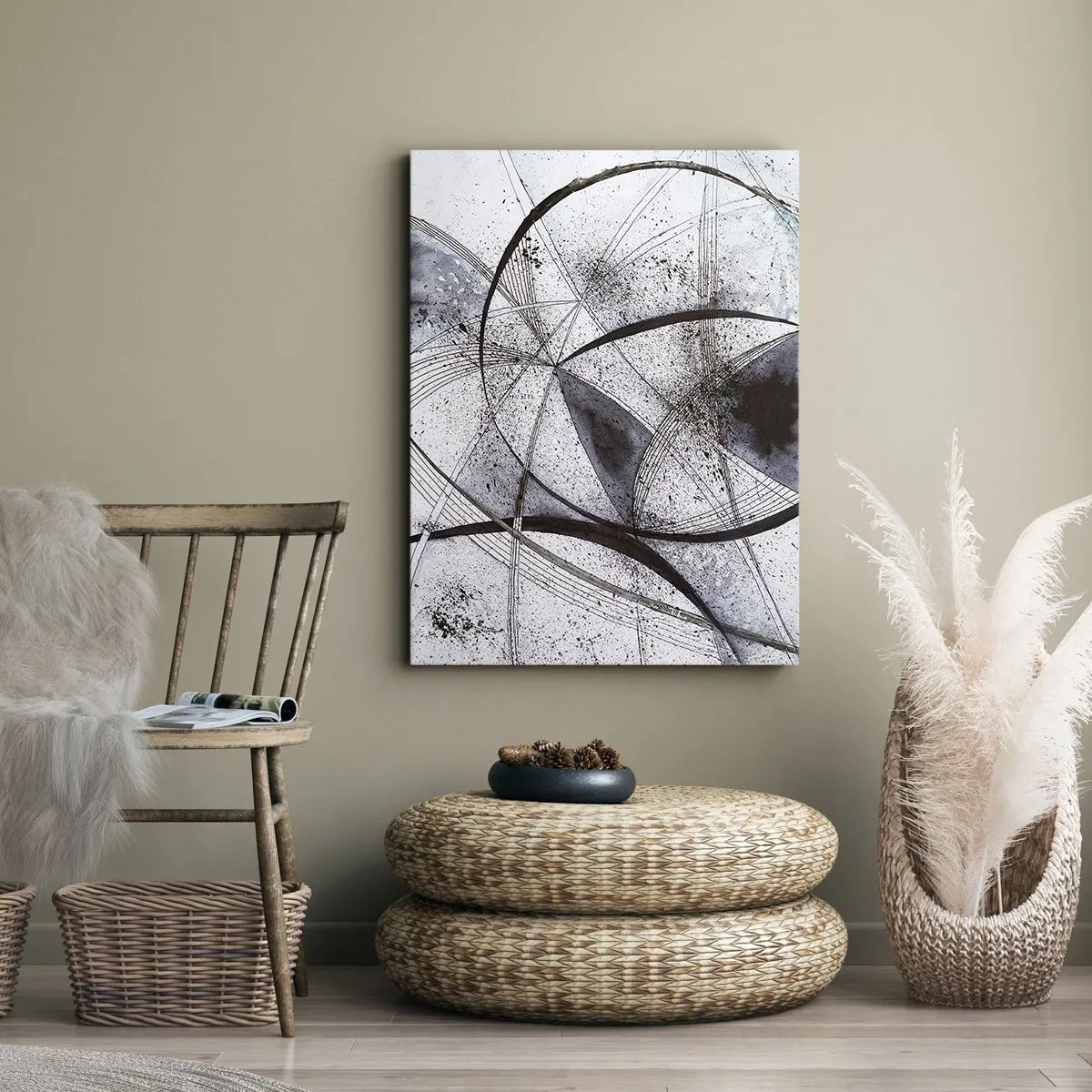 Quadro em tela - Fantasia futurista - 50x70 cm