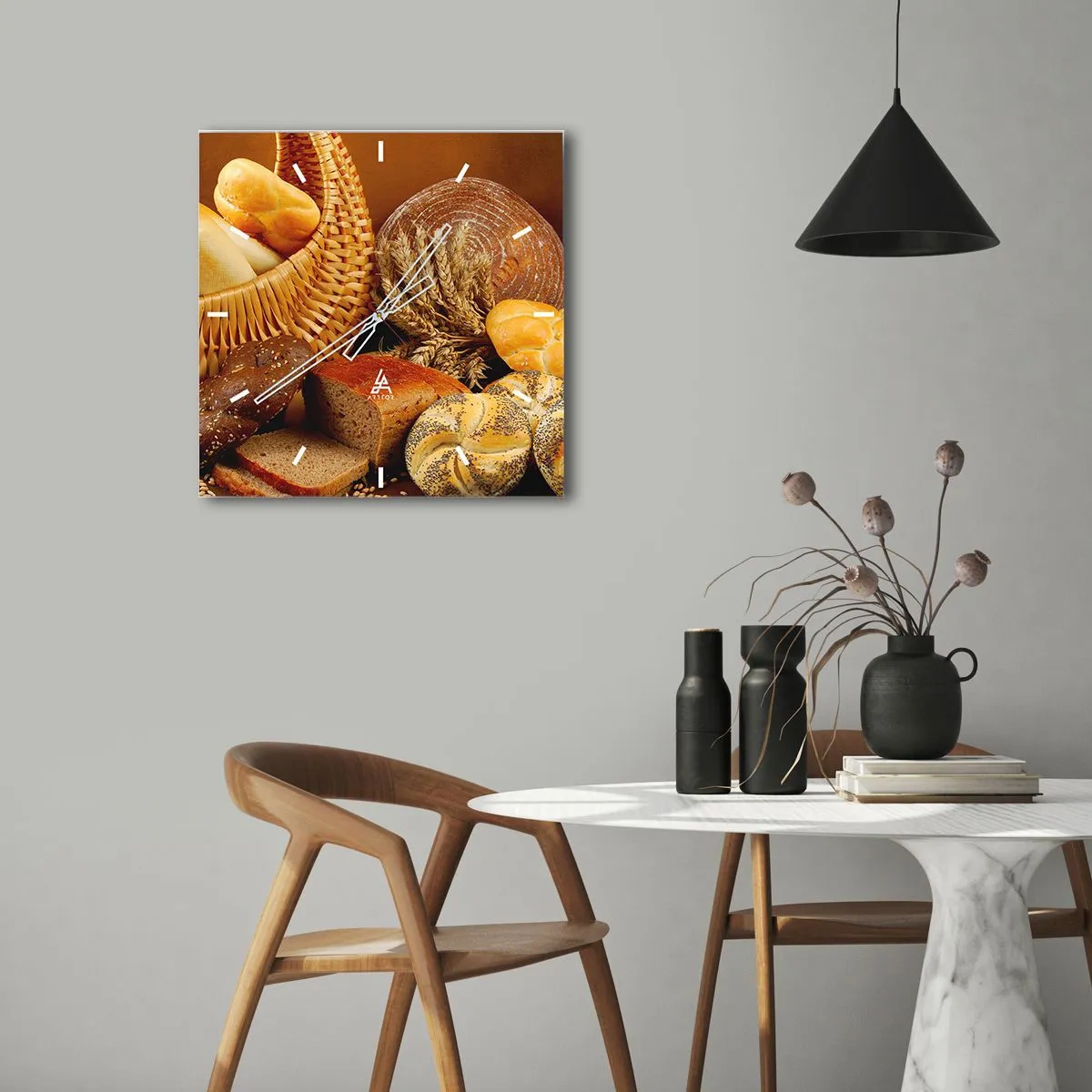 Relógio de parede - Relógio em vidro - Safamo-nos novamente - 40x40 cm