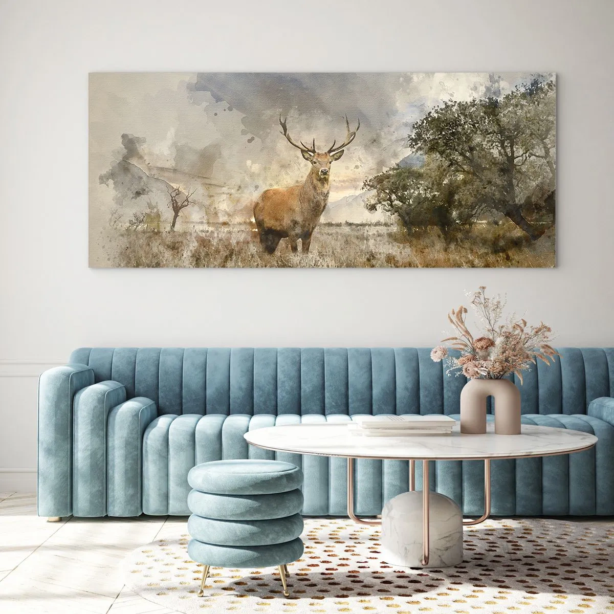 Quadro em vidro - Dignidade - força - dignidade - 100x40 cm