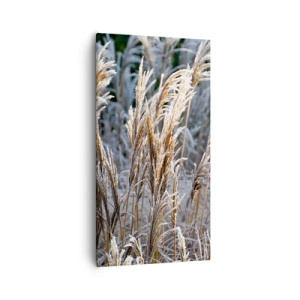Quadro em tela - Decorado com a geada - 55x100 cm