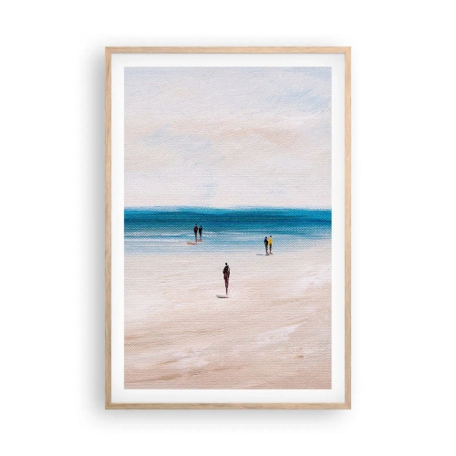 Pôster com moldura de carvalho claro - Uma necessidade natural - 61x91 cm