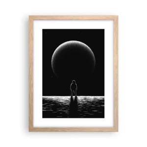 Pôster com moldura de carvalho claro - Cara a cara - 30x40 cm