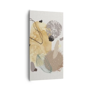 Quadro em tela - Plumcologia aplicada - 65x120 cm