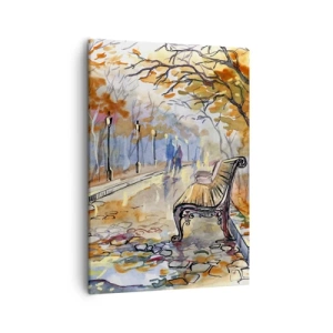 Quadro em tela - Juntos pelo outono - 50x70 cm