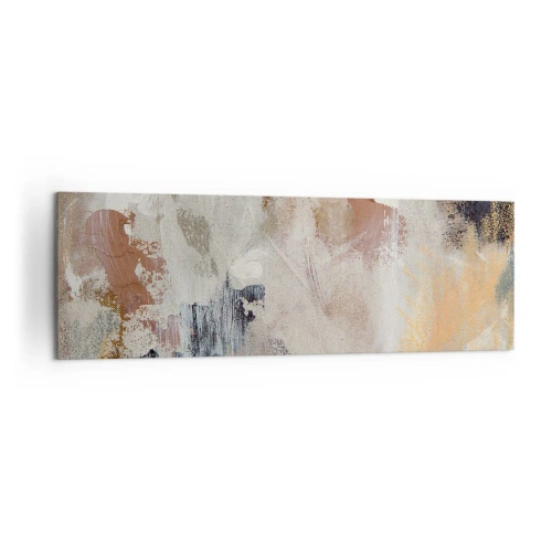 Quadro em tela - Abstração enevoada - 160x50 cm