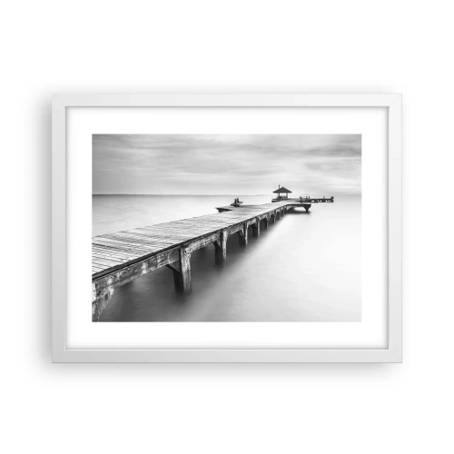 Pôster em moldura branca - Para longe - 40x30 cm