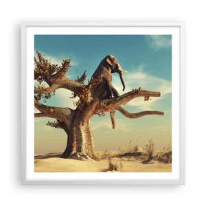 Pôster em moldura branca - Um novo ponto de vista - 60x60 cm